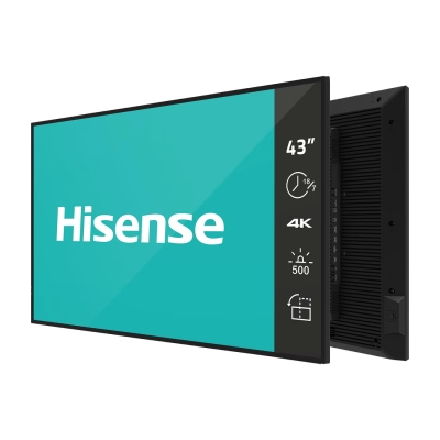 Hisense GM50D Series 43in UHD Commercial Display Landscape Portrait, Speakers, Android 11