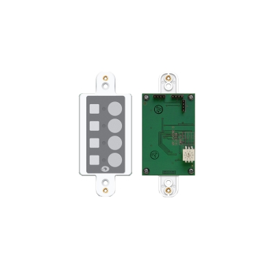 Symetrix Control expander for ARC-K1e or ARC-SW4e with 4 buttons, 4 LEDs, Decora single gang, faceplate not included (pieza)