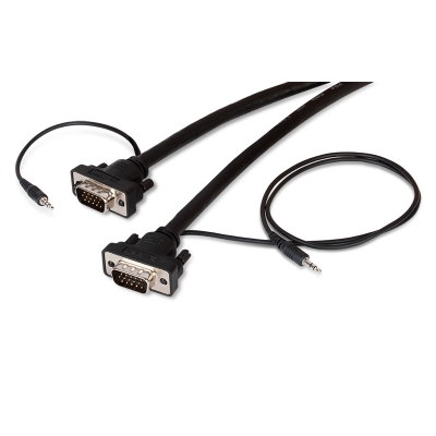 Binary B4 Series Male to Male VGA Cable with 3.5mm Stereo Plug
50FT (pieza)Negro