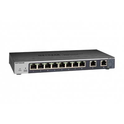 Netgear Switch NG-GS110EMX-100NAS-SW 8-Port Gigabit Ethernet Plus switch with 2-Port Multi-Gig Ethernet (100M/1G/2.5G/5G/10G) (pieza)