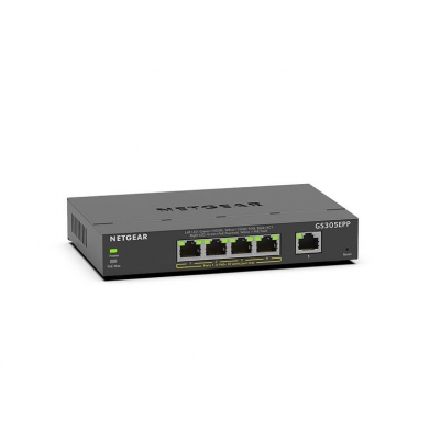 Netgear Switch NG-GS305EPP-100NAS-SW 5-Port High Power PoE+ Gigabit Ethernet Plus Switch (120W) (pieza)