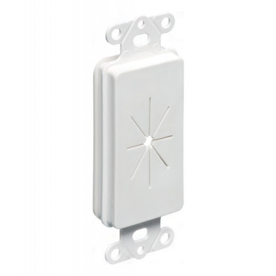 Arlington Cable Entry Device with Slotted Cover (pieza) Blanco