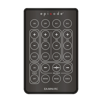 Episode Control EA-MINI-RC Remote Control for Digital Mini-Amplifier Negro (pieza)