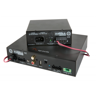 Episode Amplificador ECA-70VMINI-60W 70V Digital Amplifier 60W x 1 Channel Negro (pieza)