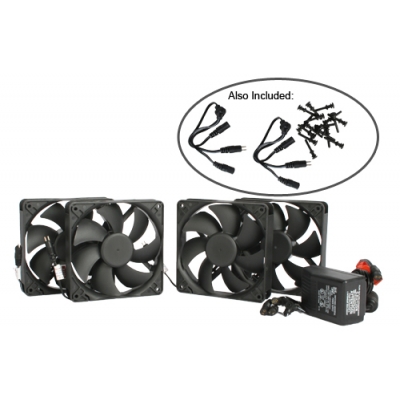 Strong Accesorio FK-120-4 Cool Components 120MM Fan Kit with Power Supply-4 Fans (pieza)