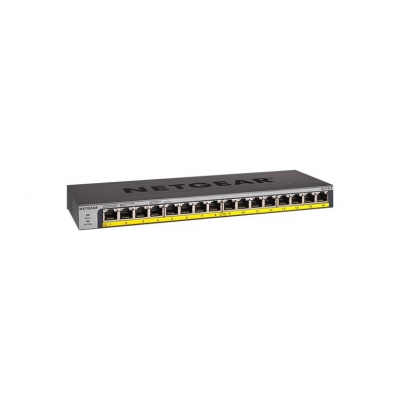 Netgear Switch NG-GS116LP-100NAS-SW 16-Port Gigabit Ethernet Unmanaged PoE+ Switch with FlexPoE (76W) (pieza)