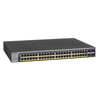 Netgear Switch NG-GS752TP-200NA-SW 52-Port Gigabit Ethernet Smart Switch with 4 SFP Ports (40 PoE, 8 PoE+) (384W) (pieza)