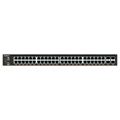 Netgear Switch NG-GSM4352-100NES-SW 48x1G PoE+ (236W base, up to 1,440W) and 4xSFP+ Managed Switch