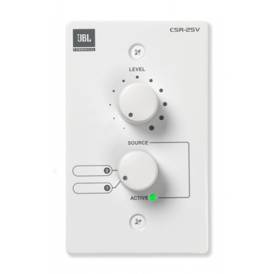 JBL Professional Control Volumen CSR-2SV-WHITE CSR Series Volume Control with Selection of two sources and Volume for Mixer Blanco (pieza)