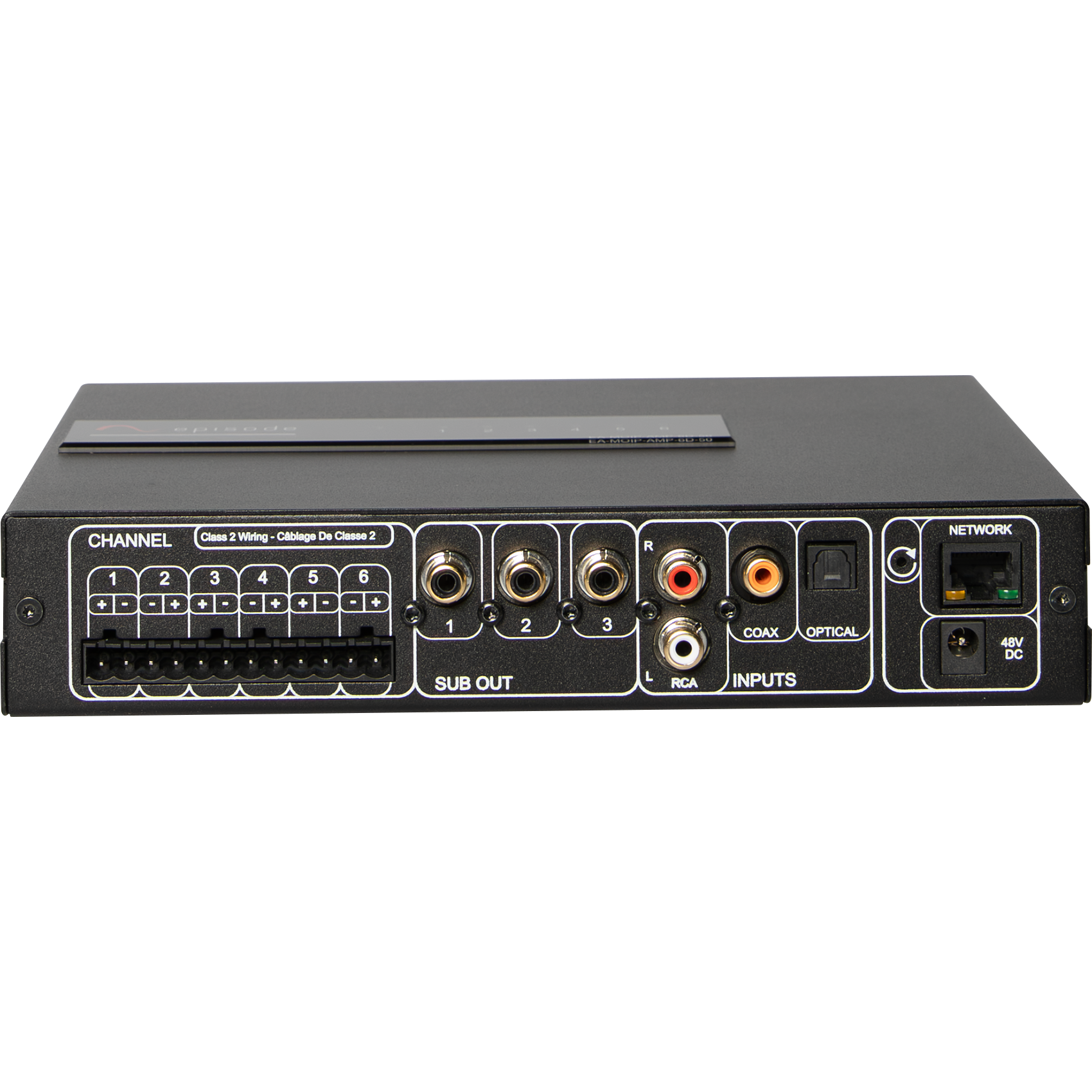 Episode 6-Channel / 3-Zone 50W POE++ Amplifier DSP-Configurable with ...