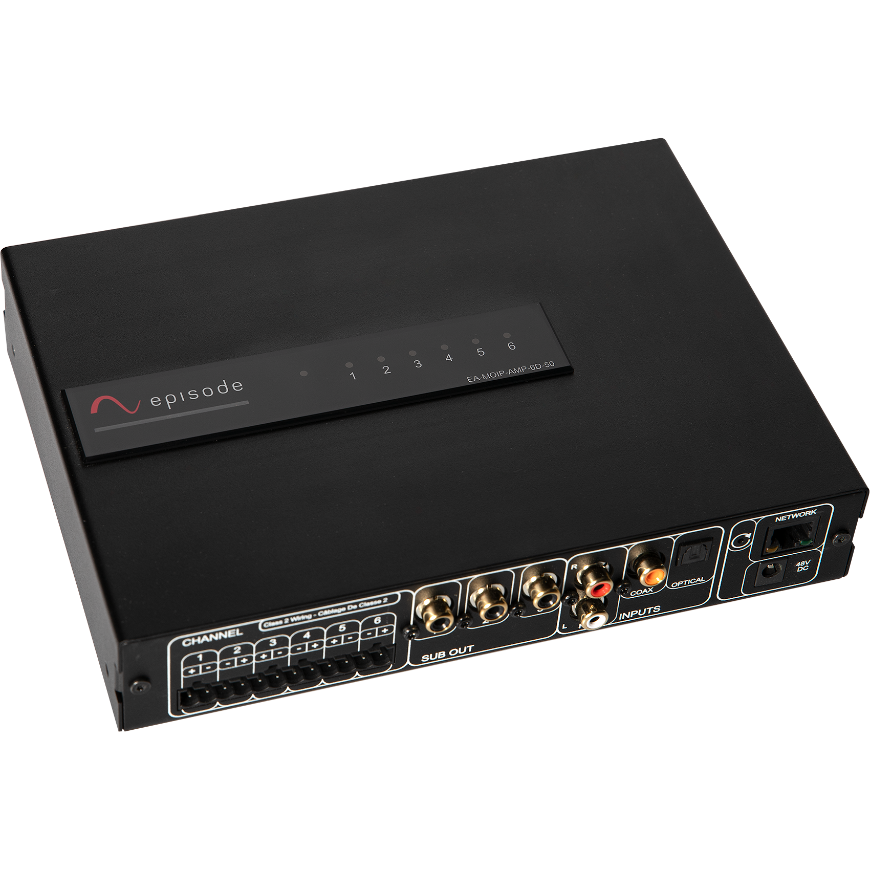 Episode 6-Channel / 3-Zone 50W POE++ Amplifier DSP-Configurable with ...