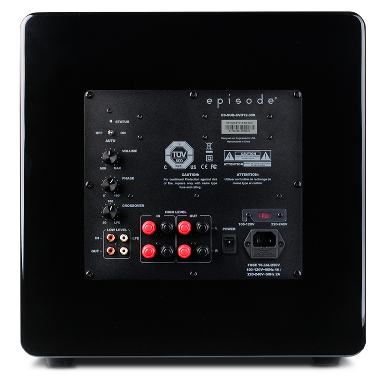 SubWoofer Episode marca Episode modelo ESSUBEVO12300BLK