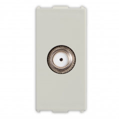 Toma con conector coaxial hembra