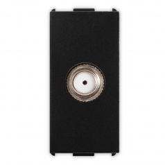 Toma con conector coaxial hembra