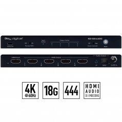 Key Digital 1x4 4K 18G HDMI Distribution Amplifier