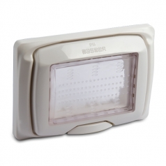 Placa protectora IP55 3 módulos