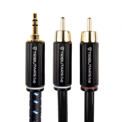 Cable de audio 1 Miniplug a 2 RCA Series 4 de 1 metro