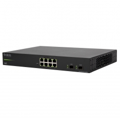 Switch de red administrable de 8 puertos PoE+