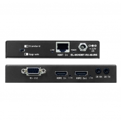 Elan HDBaseT Extender Set  70m (4K up to 40m), Bi-directional 
IR, RS232, Bi-directional PoH PoE (pieza)