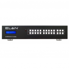 Elan 6x6 HDBaseT AV Matrix - 100m (4K @ 60 up to 70m), Bi directional IR, Built-In Audio Matrix 18x12, PoH (PoE), 
Simultaneous HDMI Outputs, Audio Br