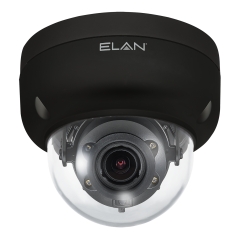 Elan Surveillance  IP  Motorized  Autofocus  4MP Outdoor Dome Camera with IR (pieza) Negro