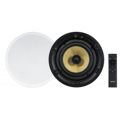 Kit de sonido con 1 altavoz activo y 1 altavoz pasivo para plafón de 6in con Bluetooth y Wi-Fi