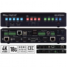 Switch de presentación 5x2 4K 18 Gbps USB