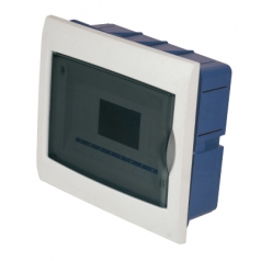 Caja eléctrica para empotrar en pared de 8 módulos