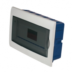 Caja eléctrica para empotrar en pared de 12 módulos