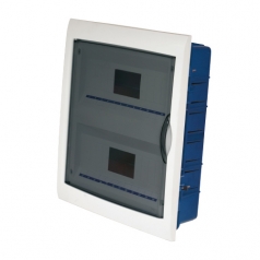 Caja eléctrica para empotrar en pared de 24 módulos