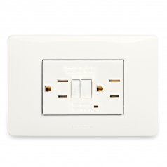 Tomacorriente doble 2P+E 15A 127V