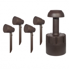 SpeakerCraft 4in All-Weather Outdoor Speaker Kit with 8in Burial Subwoofer