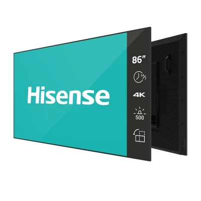 Hisense DM66D Series 86in, UHD, 500Nits, 24/7, Landscape & Portrait, Speakers, Android 11