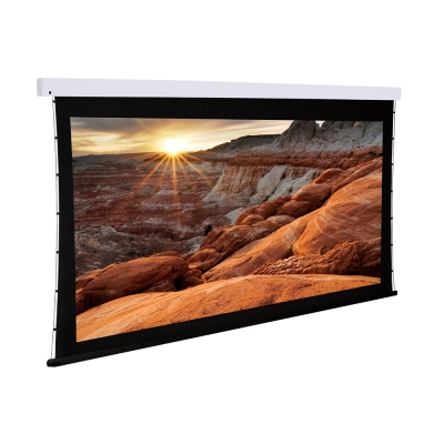 Dragonfly Motorized Tab Tension 16:9 Ultra White Projection Screen 130