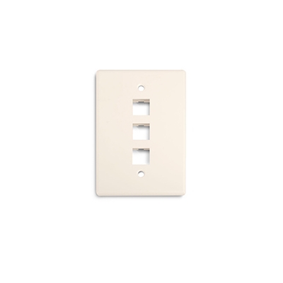 Wirepath 3-Port Midi Wall Plate  (pieza) Almendra