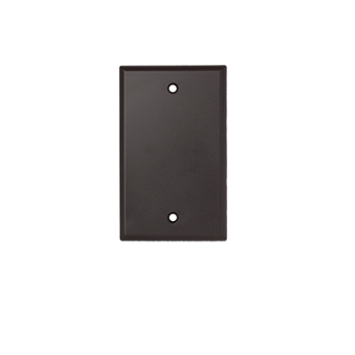 Wirepath Blank Standard Wall Plate (pieza)Negro