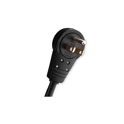 WattBox  360° Rotating Male Power Extension Cord w/ 3-Prong Extension 6FT (pieza)Negro