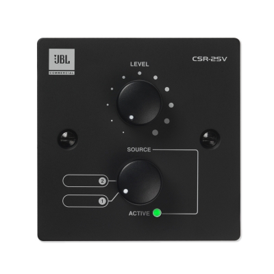 JBL Professional Control Volumen CSR-2SV-BLACK CSR Series Volume Control with Selection of two sources and Volume for Mixer Negro (pieza)