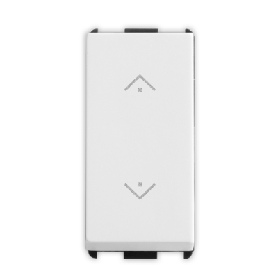 Master - PIXIA Pulsador doble interbloq 1P 10A (pieza) Blanco