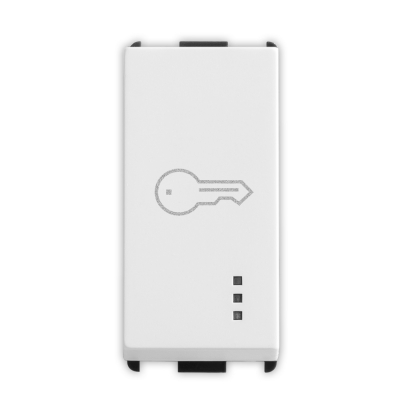 Master - PIXIA Pulsador con icono de llave 10A (pieza) Blanco