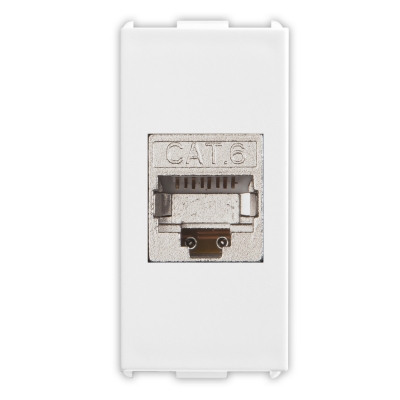 Master - PIXIA Toma con conector RJ45 cat6 FTP (pieza) Blanco