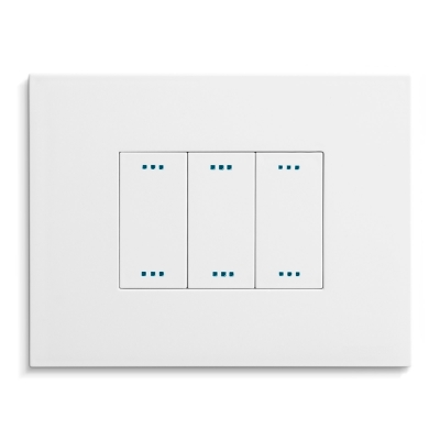 Master - PIXIA Placa de 3 módulos (pieza) Blanco