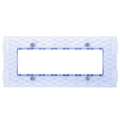 Master - PIXIA Soporte para placa de 7 módulos con tornillos (pieza) Transparente
