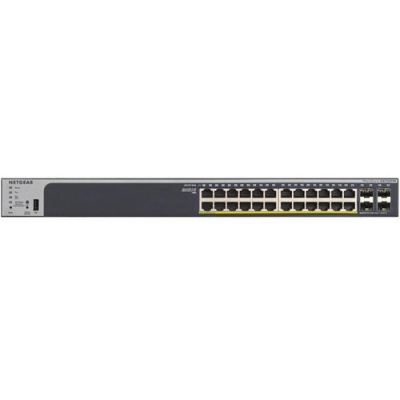 Netgear - Switch de red administrable de 24 puertos PoE+ 190W con gestión remota/nube opcional y 4 puertos SFP+ (pieza)