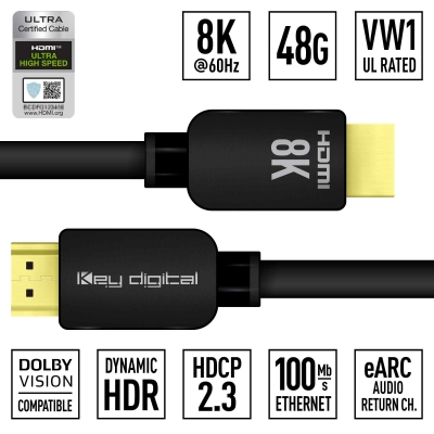 Key Digital Ultra High-Speed HDMI Cable 3m