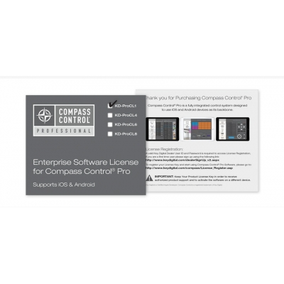 Key Digital Enterprise Software License for Compass Control (pieza)