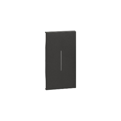 Living Now Cubretecla interruptor 2 mod. color negro (pieza)