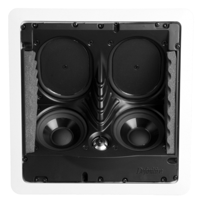 Definitive Technology In-Ceiling Speaker (1) 1” dome tweeter (2) 4.5'' bass/mid drivers (2) 5.25” sub radiators (pieza) Blanco