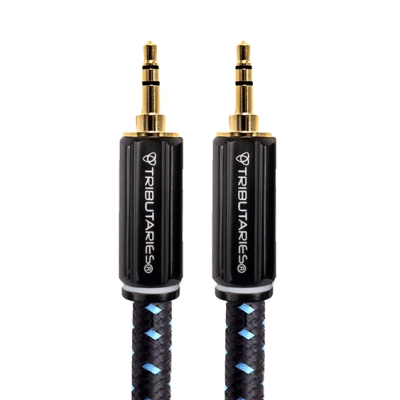 Tributaries - Cable de audio Miniplug 3.5mm Series 4 calibre 22 de 1 metro (pieza) Negro