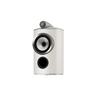 B&W - Altavoz pasivo para estantería de 2 vías con 1 Driver de MF/BF de 6.5pulg, 8 Ohms y RF(-3dB): 42Hz-28kHz (pieza) Blanco